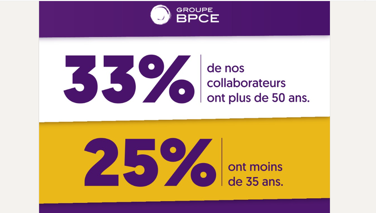 cover du contenu 💜 33 % de nos collaborateurs ont plus de 50 ans … et 25 % moins de 35 ans.