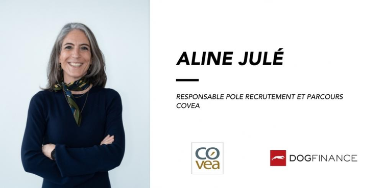 cover du contenu Aline JULÉ, Responsable pôle recrutement chez COVEA présente les ambitions de recrutement 2022