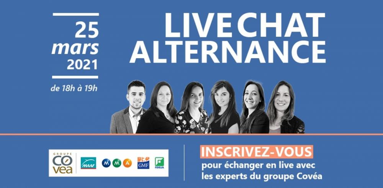 cover du contenu Alternance au sein du groupe Covéa : participez à notre Live Chat le 25 mars de 18h à 19h !