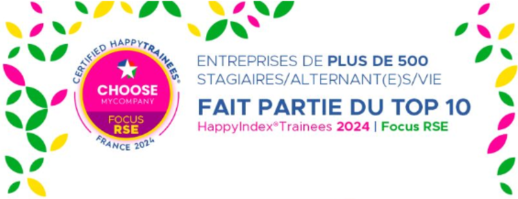 cover du contenu AXA en France, Entreprise Engagée  et Reconnue  pour sa Responsabilité Sociétale HappyIndex®Trainees 2024