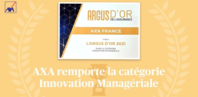 cover du contenu AXA remporte le Trophée Argus d'Or 2021 dans la catégorie "Innovation Managériale"