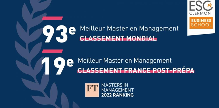 cover du contenu Classement du Financial Times : l’ESC Clermont BS dans le TOP 100