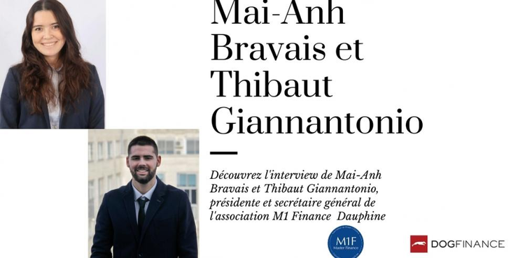 cover du contenu Découvrez l'interview de Mai-Anh Bravais et Thibaut Giannantonio, présidente et secrétaire général de l'association M1 Dauphine 