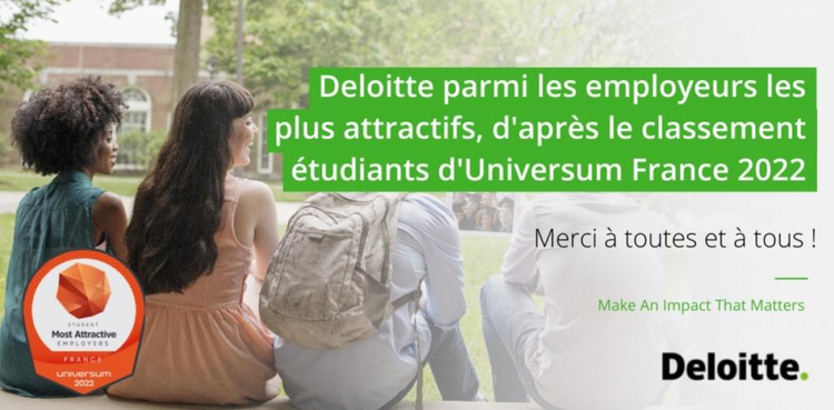 cover du contenu Deloitte, parmi les employeurs préférés des étudiants !