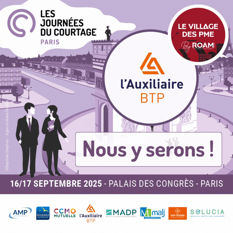 cover du contenu EVENT :  L'Auxiliaire BTP vous donne rendez-vous aux Journées du Courtage à Paris ! 