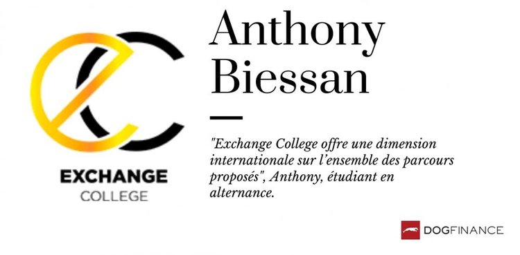 cover du contenu "Exchange College offre une dimension internationale sur l’ensemble des parcours proposés", Anthony, étudiant en alternance.