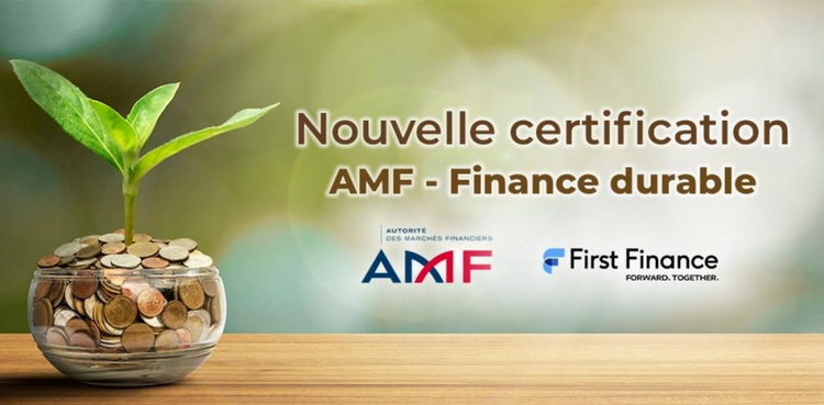 cover du contenu First Finance vous propose la certification AMF Finance durable