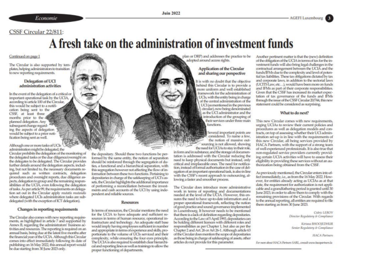 cover du contenu A fresh take on the administration of investment funds
