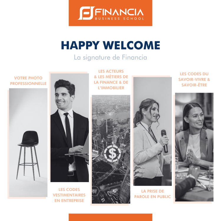 cover du contenu Happy Welcome, La Signature de Financia Business School