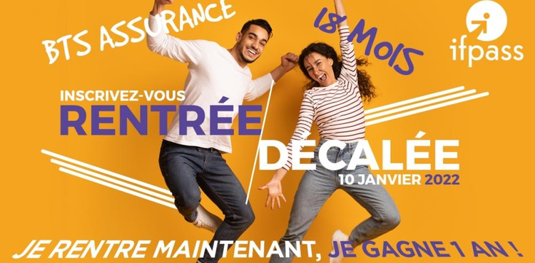 cover du contenu  L’Ifpass propose le BTS Assurance 18 mois en rentrée décalée dès le 10 janvier 2022