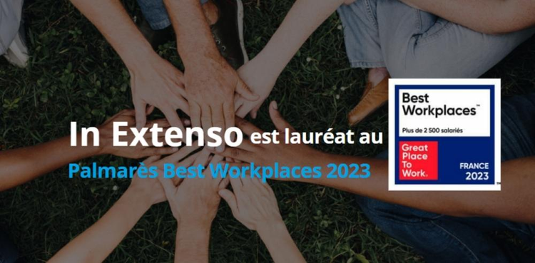 cover du contenu In Extenso se classe 8ème au Palmarès des Best Workplaces 2023 dans la catégorie des entreprises de plus de 2 500 collaborateurs.