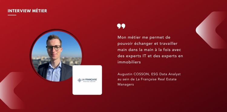 cover du contenu Interview Augustin COSSON, ESG Data Analyst au sein de La Française Real Estate Managers