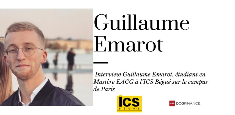 cover du contenu Interview Guillaume Emarot, étudiant en Mastère Expert en Audit et Contrôle de Gestion à l’ICS Bégué :