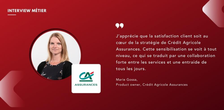 cover du contenu Interview Marie Gossa, Product owner Chez Crédit Agricole Assurances 