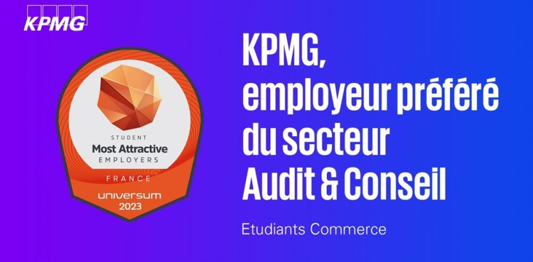 cover du contenu KPMG employeur préféré du secteur Audit & Conseil en 2023 !