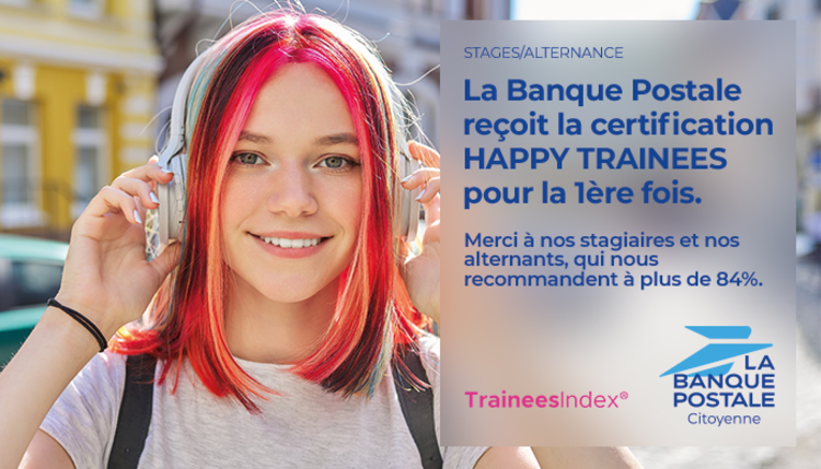 cover du contenu La Banque Postale certifiée Happy Trainees 2024