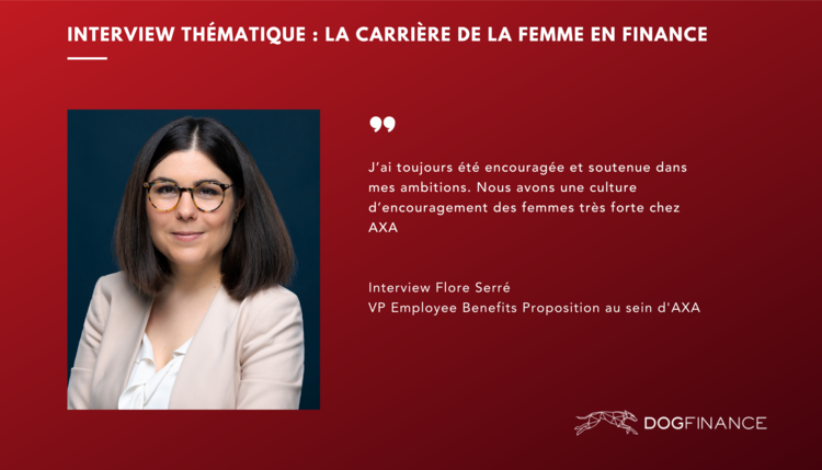 cover du contenu "La carrière de la femme en finance" : Interview de Flore, VP Employee Benefits Proposition au sein d'AXA