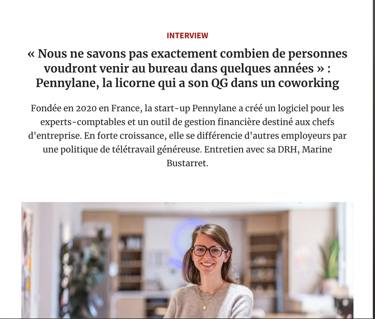 cover du contenu La culture du télétravail et de la confiance chez Pennylane - Entretien avec notre DRH