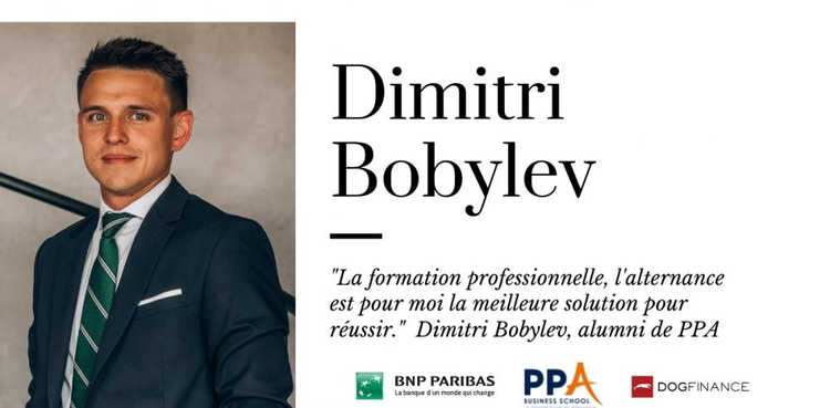 cover du contenu "La formation professionnelle, l'alternance est pour moi la meilleure solution pour réussir."  Dimitri Bobylev, alumni de PPA 