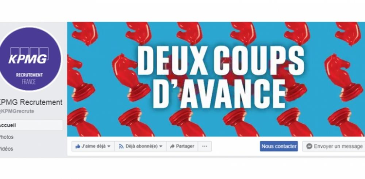 cover du contenu La page Facebook KPMG Recrutement dans le top 10 des actions Marketing Digital des cabinets