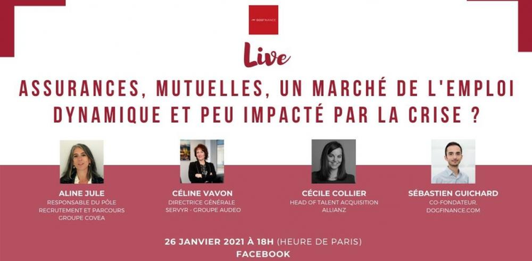 cover du contenu Le groupe Covéa participe au Live Facebook "Assurances, mutuelles, un marché de l'emploi dynamique et peu impacté par la crise" ce mardi 26 janvier
