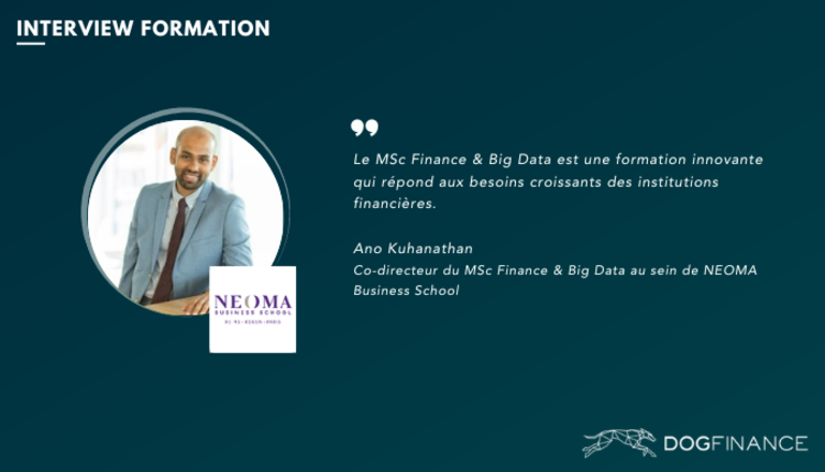 cover du contenu "Le MSc Finance & Big Data est une formation innovante qui répond aux besoins croissants des institutions financières"