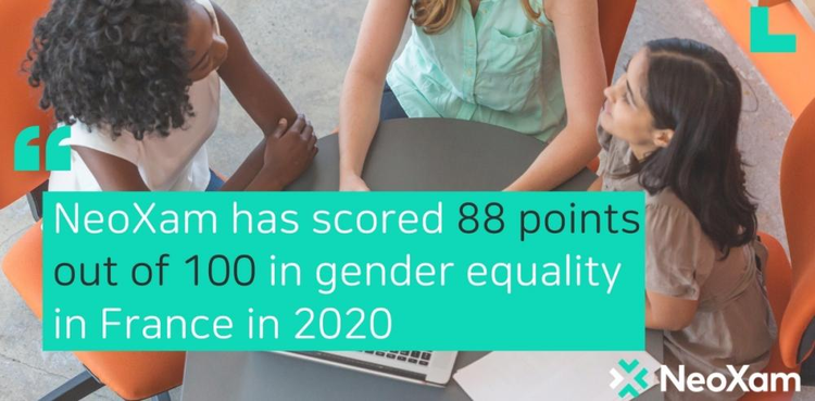 cover du contenu NeoXam scores 88/100 for Gender Equality in France in 2020