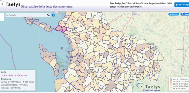 cover du contenu Observatoire Cartographique de la dette des communes.