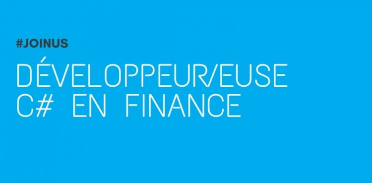 cover du contenu #Opportunité : Développeuse / développeur C# en Finance