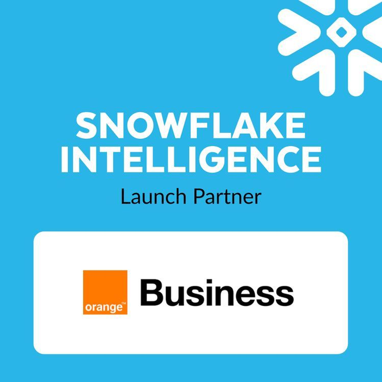 cover du contenu Orange Business partenaire officiel du lancement de Snowflake Intelligence 🙌