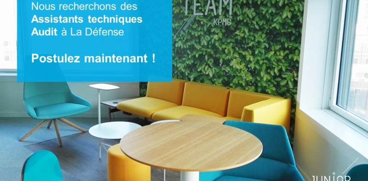 cover du contenu Page Personnel recrute des Assistants Techniques Audit pour KPMG !