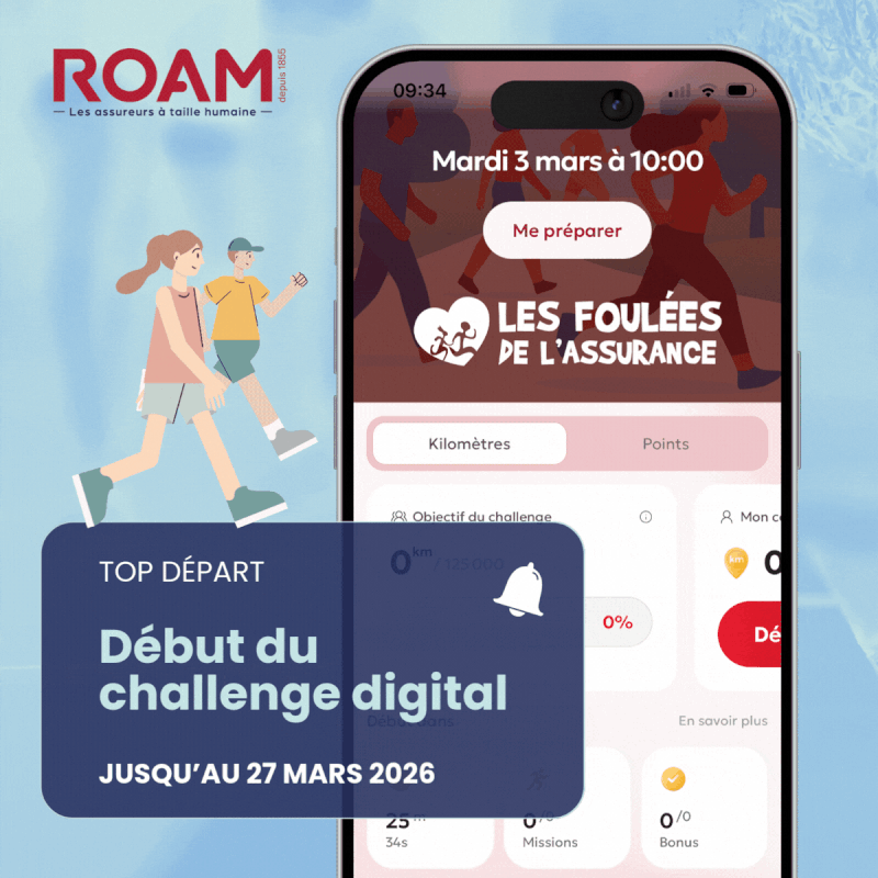 cover du contenu PARTENARIAT : Top départ du challenge digital des Foulées de l'Assurance