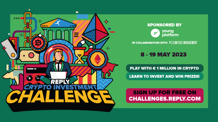 cover du contenu Play with € 1 MILLION in crypto and win with the Reply Crypto Investment Challenge