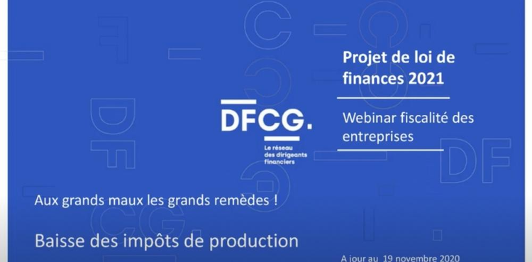 cover du contenu #PLF 2021 : Webinar sur la baisse des impôts de production !