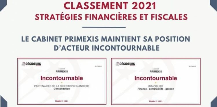 cover du contenu Primexis est mis à l'honneur dans le Classement 2021 - Stratégies financières et fiscales
