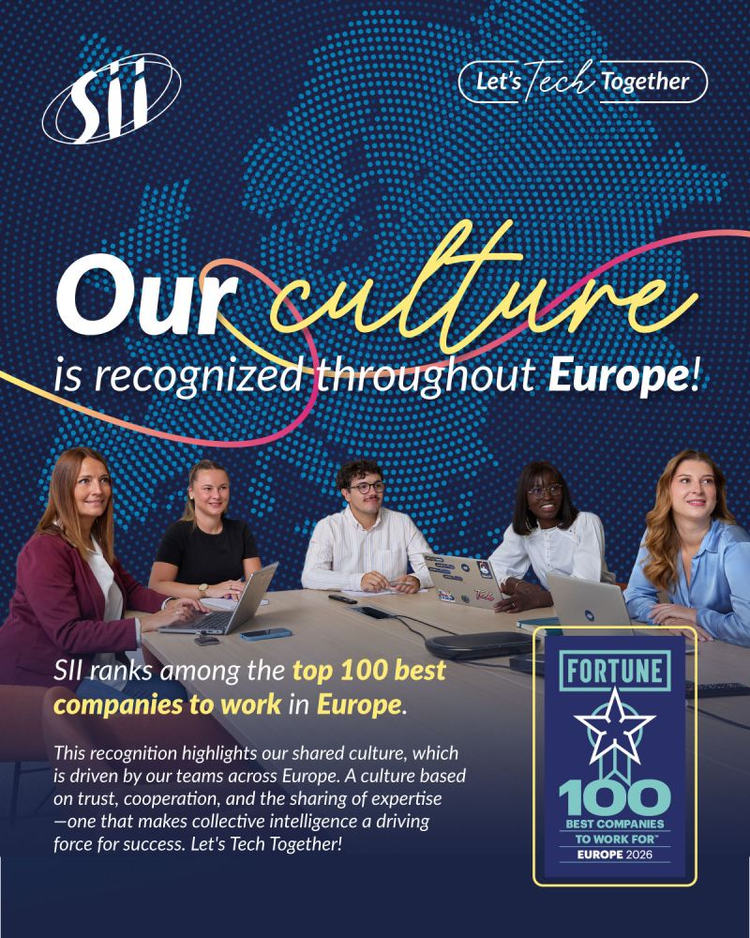 cover du contenu Proud to be recognised among the 100 Best Companies to Work For in Europe 2026™!