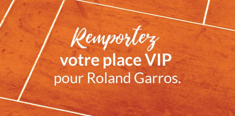 cover du contenu Remportez des places pour le tournoi de Roland Garros