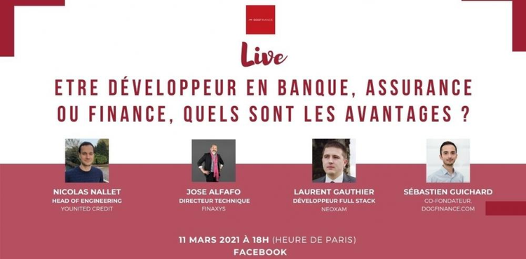 cover du contenu REPLAY LIVE : Etre développeur en banque, assurance ou finance, quels sont les avantages ?