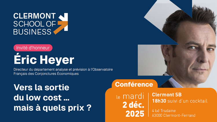 cover du contenu Retour sur la venue d’Éric Heyer à Clermont SB