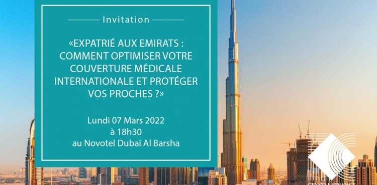 cover du contenu Réunion d'informations : Expatrié aux Emirats : Comment optimiser votre couverture médicale internationale et protéger vos proches ?