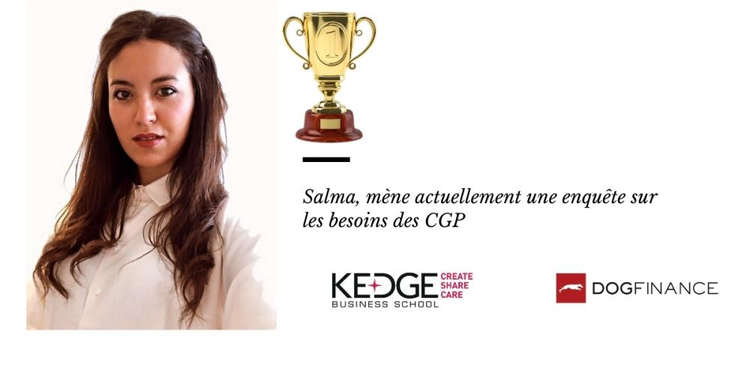 cover of content Salma, mène actuellement une enquête sur les besoins des CGP