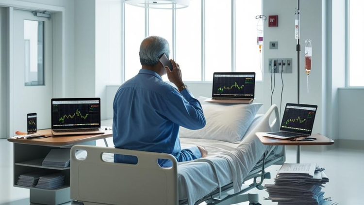 cover du contenu Scandale financier depuis un lit d’hôpital