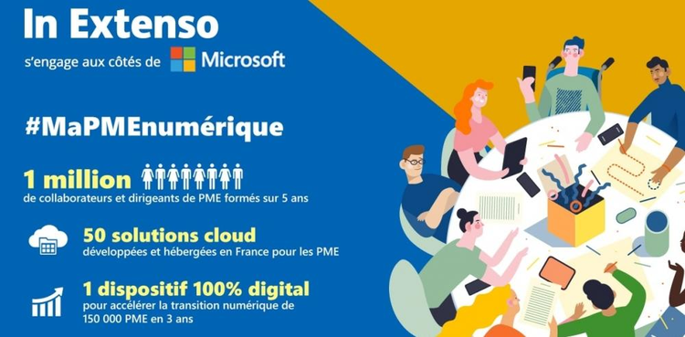 cover du contenu Soutien aux PME dans leur transformation digitale : In Extenso s'associe à Microsoft France pour lancer "Ma PME Numérique"