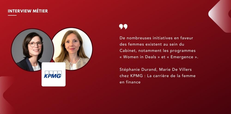 cover du contenu Stéphanie Durand, Marie De Villers, KPMG : La carrière de la femme en finance