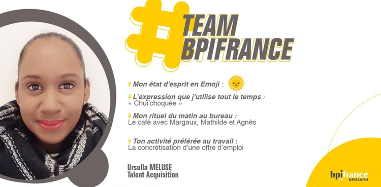 cover du contenu #TeamBpifrance : Ursulla de la Talent Acquisition