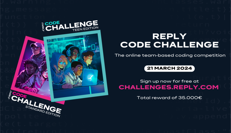 cover du contenu The Reply Code Challenge 2024 is here!