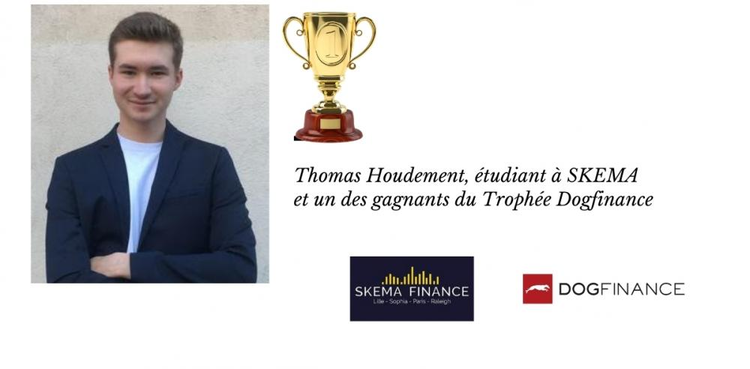 cover du contenu Thomas Houdement, étudient à SKEMA et un des gagnant du Trophée Dogfinance