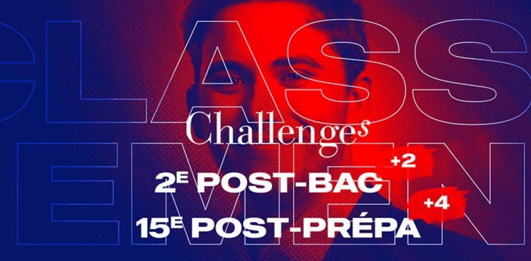 cover du contenu TOP 3 DES ÉCOLES POST-BAC - CLASSEMENT 2022 "CHALLENGES"