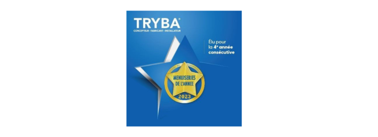 cover du contenu TRYBA a été réélu Meilleures Menuiseries de l’année 2023