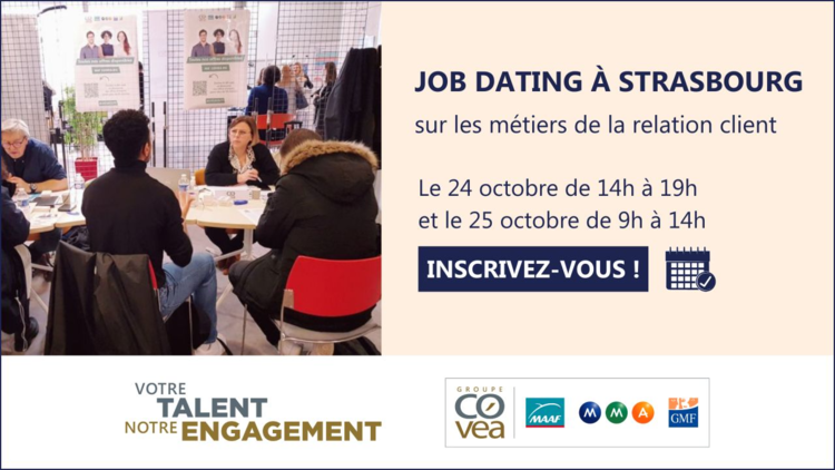 cover du contenu Vous recherchez un nouveau poste ? Participez au Job dating à Strasbourg le 24 et 25 octobre 2023
